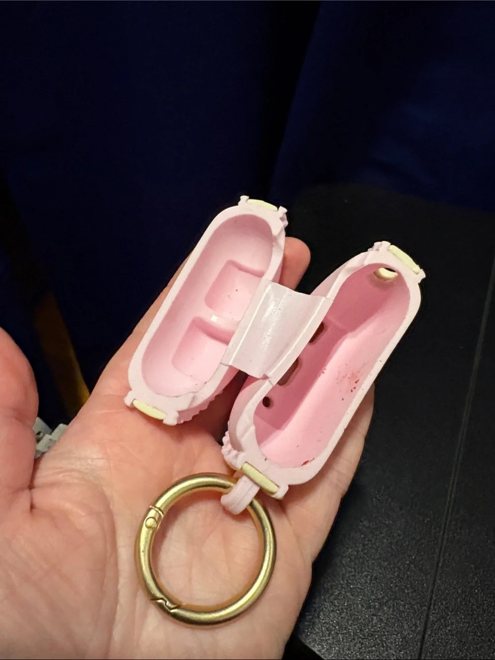 Pink Macaron Keychain Coin Case - Compact Women’s Accessory